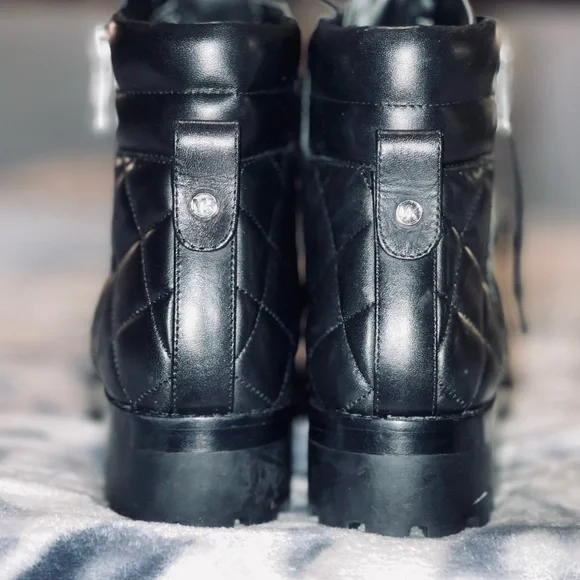 Michael Kors Quilted Rosario Combat Ankle Bootie - Picture 5 of 8